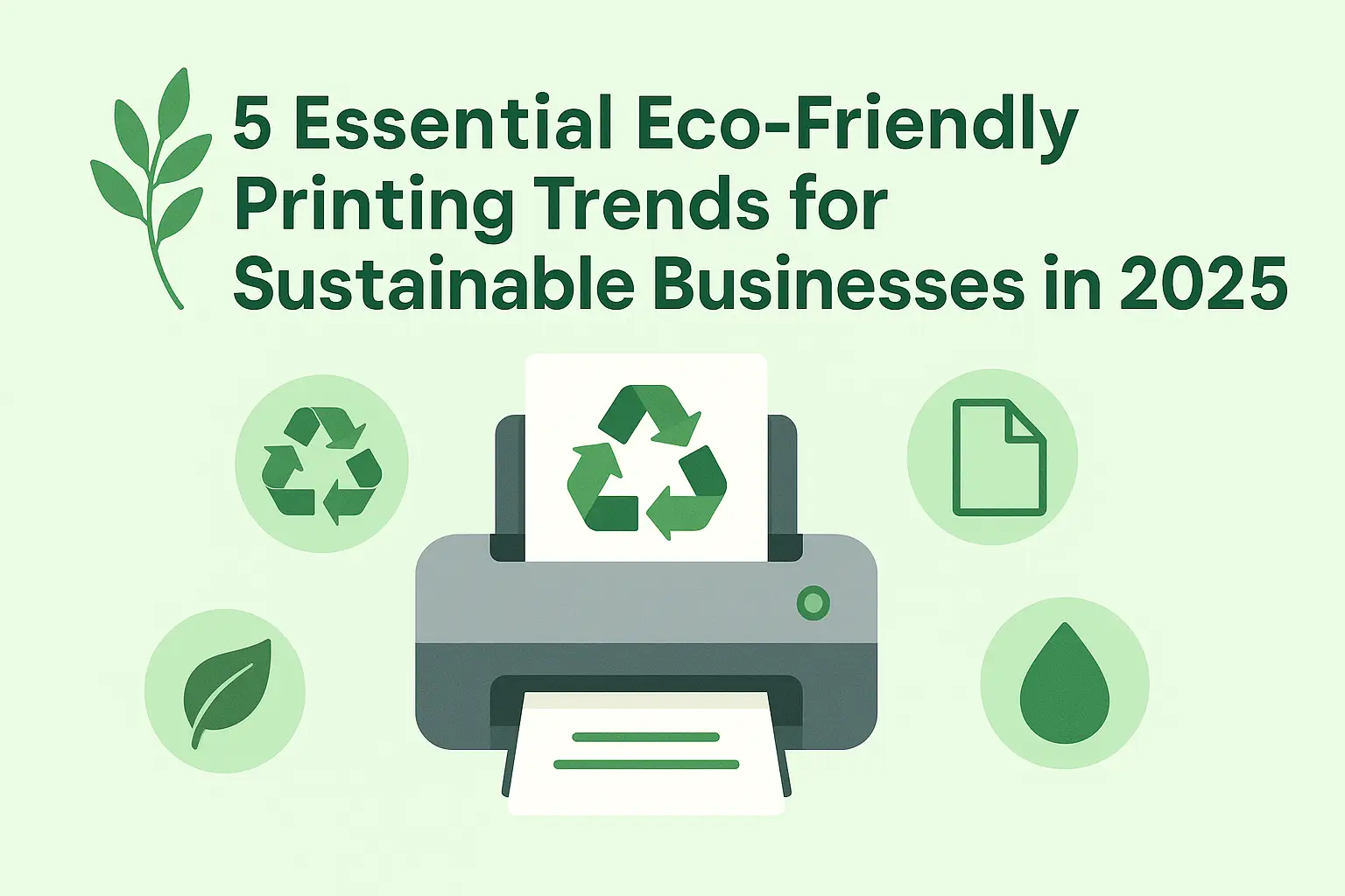 5 Essential Eco-Friendly Printing Trends for Sustainable Businesses in 2025